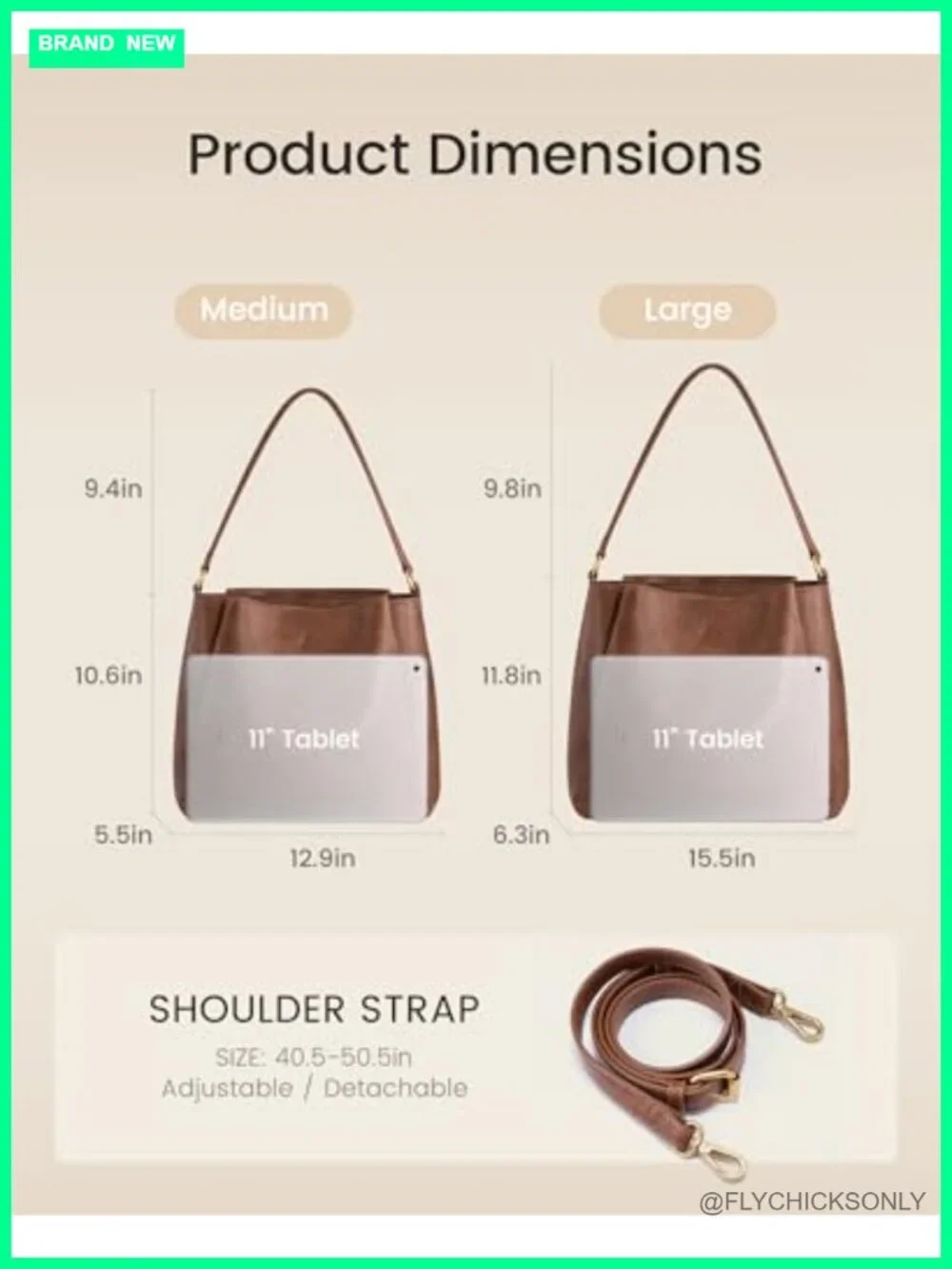 Women's Vegan Leather Hobo Bag with Triple Compartments, Adjustable Strap Purse